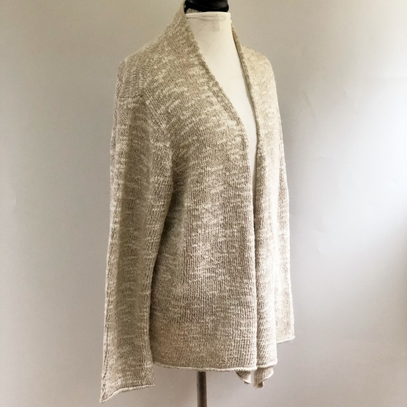 Eileen Fisher Linen-Silk-Cotton Summer Cardigan - Picture 3 of 8